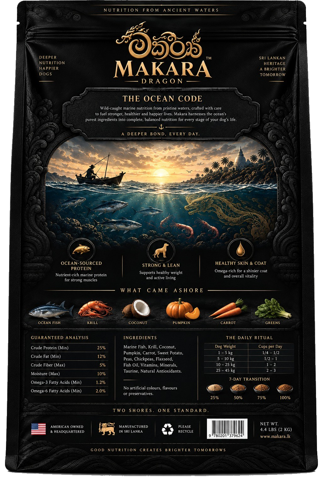 Original Makara back packaging artwork
