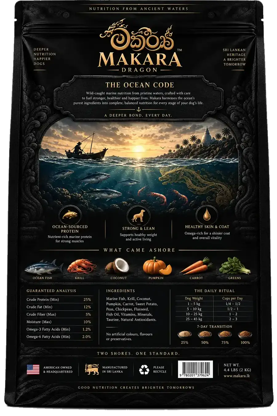 Back of Makara package